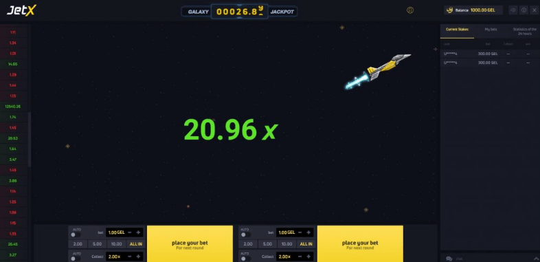 1xBet JetX Oyunu 1xBet JetX Oyunu